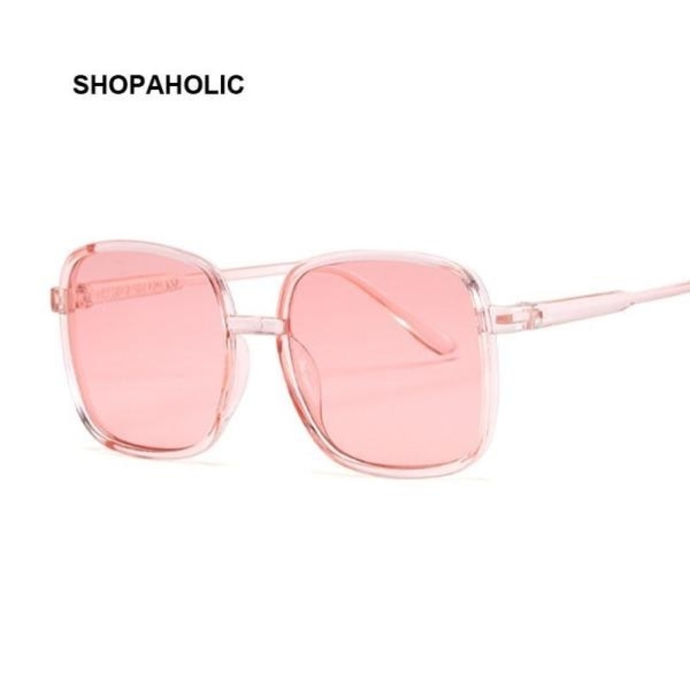 Pink translucent sunglasses